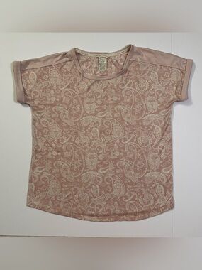 Lucky Brand Pink Paisley Shirt size S